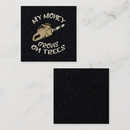 金が木に生える スクエア名刺 (正面/裏面)