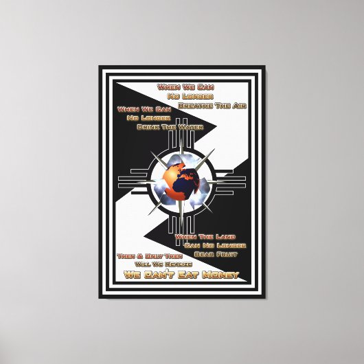 金が食べ無い!キャンバス印刷 キャンバスプリント (正面)