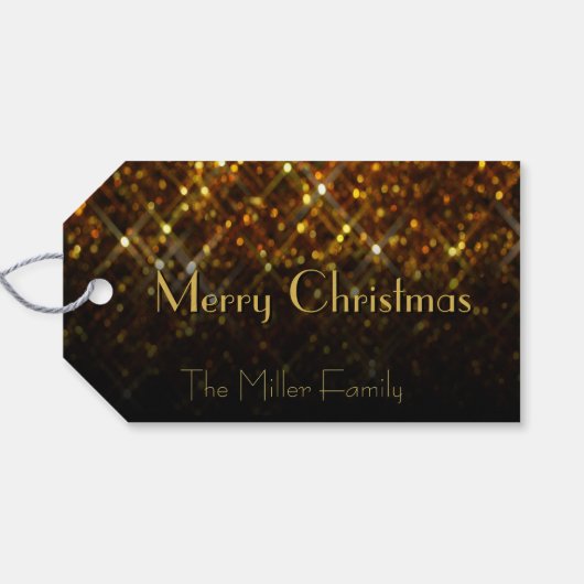 金きらめくのクリスマス ギフトタグ (裏面横)
