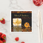 金きらめくのクリスマス スタンダードカクテルナプキン (インサイチュ)