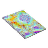 金すみれ色の海の貝、抽象的なフラクタルの海 ノートブック (右側)