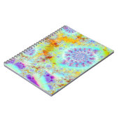 金すみれ色の海の貝、抽象的なフラクタルの海 ノートブック (左側)