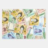 金だ！金だ！金だ！韓国通貨 ラッピングペーパーシート (正面2)