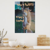 金つる曜日が来る!リス ポスター (キッチン)