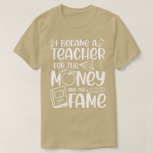 金と名の先生になった Tシャツ (デザイン正面)