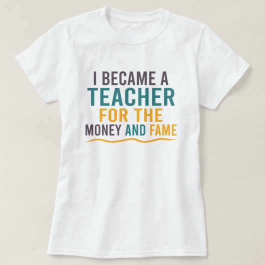 金と名の先生になった Tシャツ (デザイン正面)