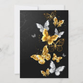 金と白の蝶 カード (正面)