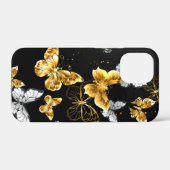 金と白の蝶 Case-Mate iPhoneケース (裏面 (横))