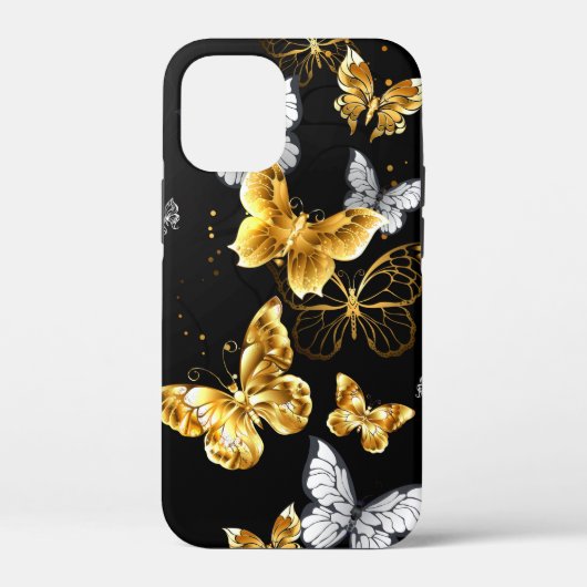 金と白の蝶 Case-Mate iPhoneケース (裏面)