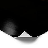 金と赤銅の色の黒馬 ポスター (コーナー)