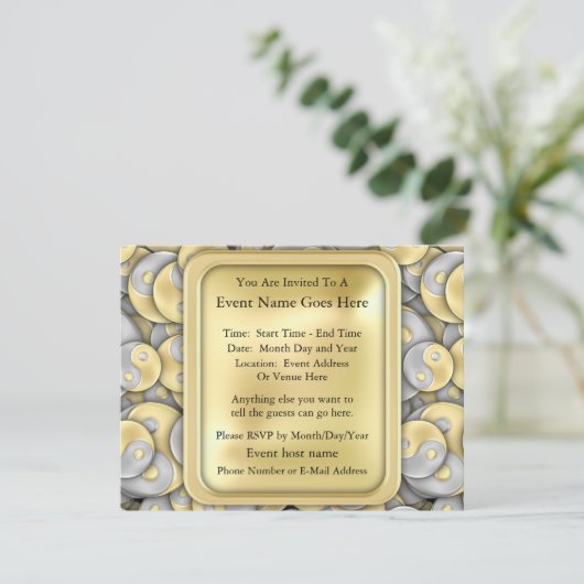 金と銀の陰陽 招待状 (スタンド正面)