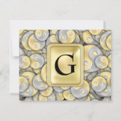 金と銀の陰陽 招待状 (裏面)