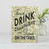 金のお正月 シャンパンを飲む時間 招待状 (スタンド正面)