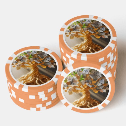 金のなる木 ポーカーチップ (積み重ね)