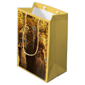 金のカエデの輝葉き- ミディアムペーパーバッグ (裏面アングル)