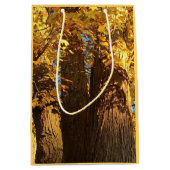 金のカエデの輝葉き- ミディアムペーパーバッグ (正面)