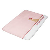 金のクリスマスバスマットを持っている バスマット (アングル)