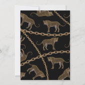 金のチェーングラマーヒョウチータ               招待状 (裏面)