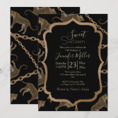 金のチェーングラマーヒョウチータ               招待状 (正面/裏面)