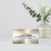 金のテクスチフェイクュアルメタリック車の 名刺 (スタンド正面)