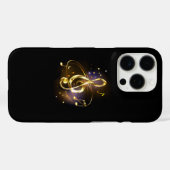 金のト音記号 ミュージック Case-Mate iPhoneケース (裏面 (横))