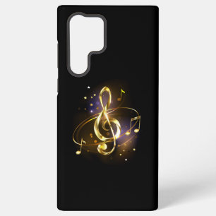 金のト音記号 ミュージック SAMSUNG GALAXY S22 ULTRAケース