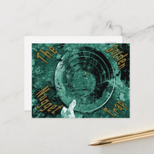 金のナゲットの罠はがき ポストカード (正面/裏面インサイチュ)