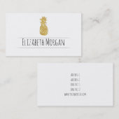 金のパイナップル 名刺 (正面/裏面)