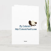 金のパグのクリスマスカード シーズンカード (裏面)