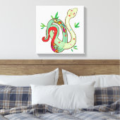 金のヘビ キャンバスプリント (インサイチュ (寝室))