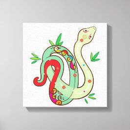 金のヘビ キャンバスプリント