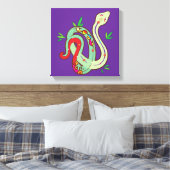 金のヘビ キャンバスプリント (インサイチュ (寝室))