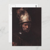 金のヘルメットをかぶった男 ポストカード (正面/裏面)