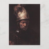 金のヘルメットをかぶった男 ポストカード (正面)