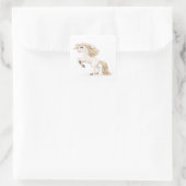 金のマネでかわいい童話のユニコーン スクエアシール (バッグ)