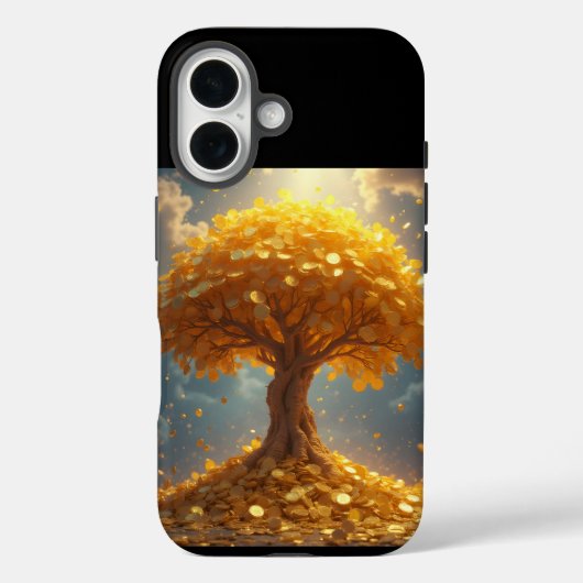 金のマネーツリー ゴールドコイン Case-Mate iPhoneケース (裏面)