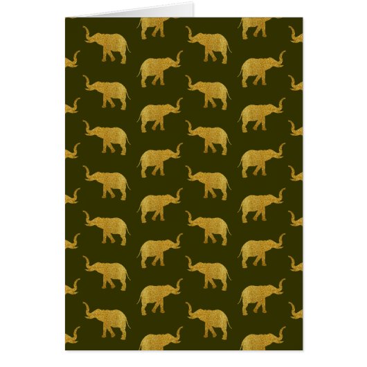 金のラッパを吹く象 (正面)