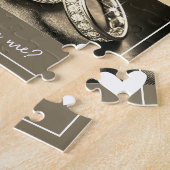 金のリングや輪結婚の申し出で私と結婚 ジグソーパズル (側面)