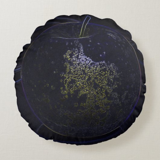 金のリンゴ ラウンドクッション (正面)