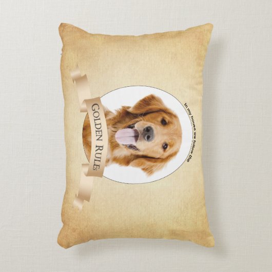 金のルール枕 アクセントクッション (正面(垂直))