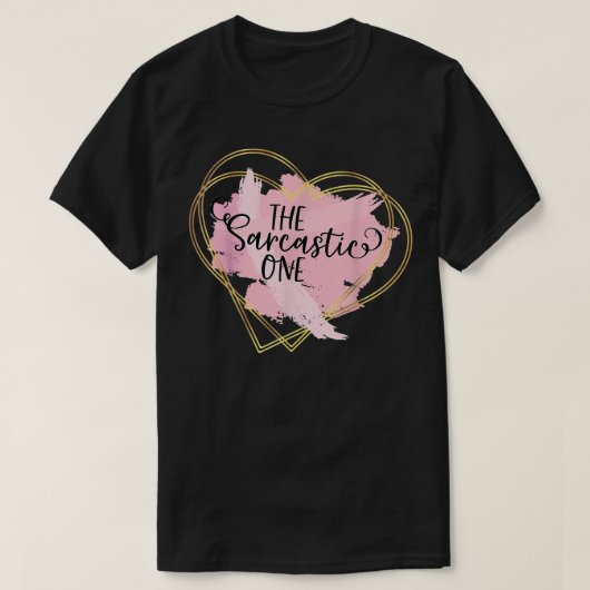 金の中で友人である皮肉な人 Tシャツ (デザイン正面)
