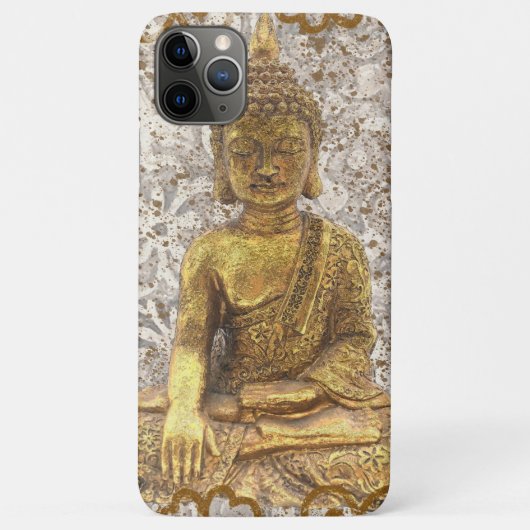 金の仏像 花 Case-Mate iPhoneケース (裏面)