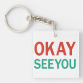 金の便利のAppaの引用文Keychain キーホルダー (正面)