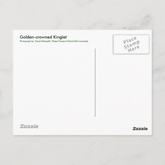 金の冠を被ったキングレットはがき ポストカード (裏面)