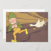 『金の卵を産むガチョウ』（原題：The Goose That Laid the Golden Egg 招待状 (正面/裏面)