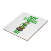 金の壷に立っている小妖精 タイル (側面)