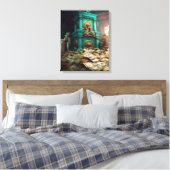 金の富の繁栄の豊かな宝庫 キャンバスプリント (インサイチュ (寝室))