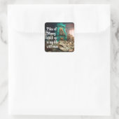 金の富の繁栄の豊かな肯定 スクエアシール (バッグ)