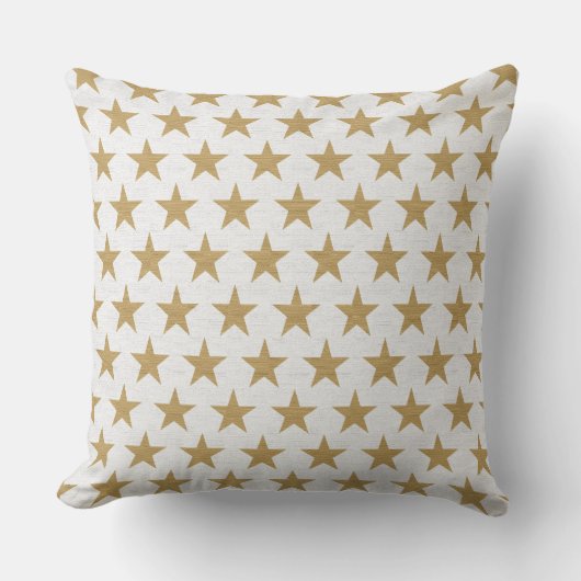 金の星の枕 クッション (正面)