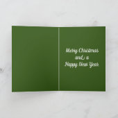 金の木のホリデーカード シーズンカード (内部)